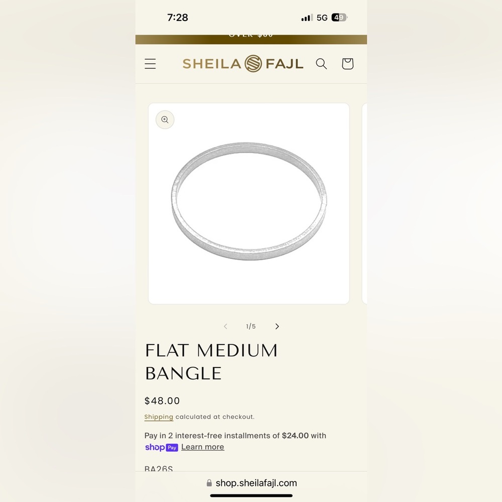 Sheila Fajl silver bracelet